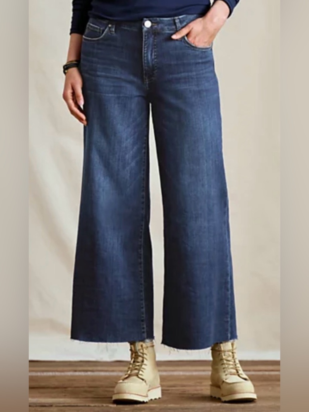 Kut from the Kloth Meg High-Rise Fab Ab Wide-Leg Jeans Size 12
